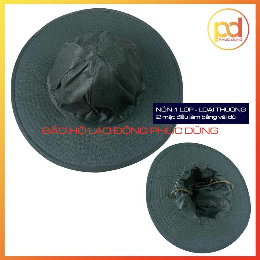 Nón Tai Bèo, Mũ Tai Bèo Nam Nữ Loại 2 Lớp Dầy Dặn Xanh Lá Sinh Viên Mùa Hè Xanh Tình Nguyện