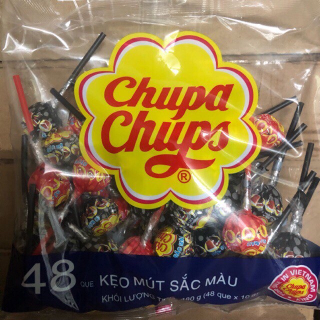 Kẹo Mút Chupa Chups gói 600g (gói 60 que)