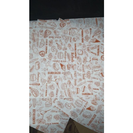 500 tờ Giấy gói chống thấm dầu gói hamburger
