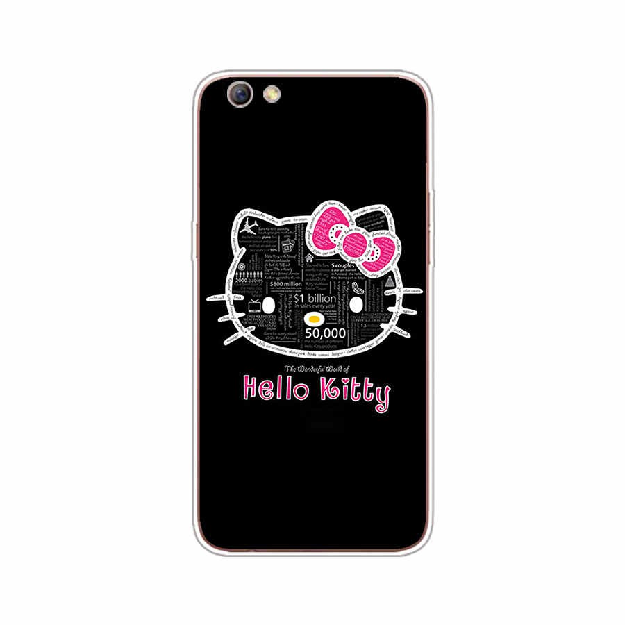 HELLO KITTY Ốp Lưng Điện Thoại Thời Trang Dành Cho Oppo Realme C1 C2 2 Pro A53 2015 2020 R9S