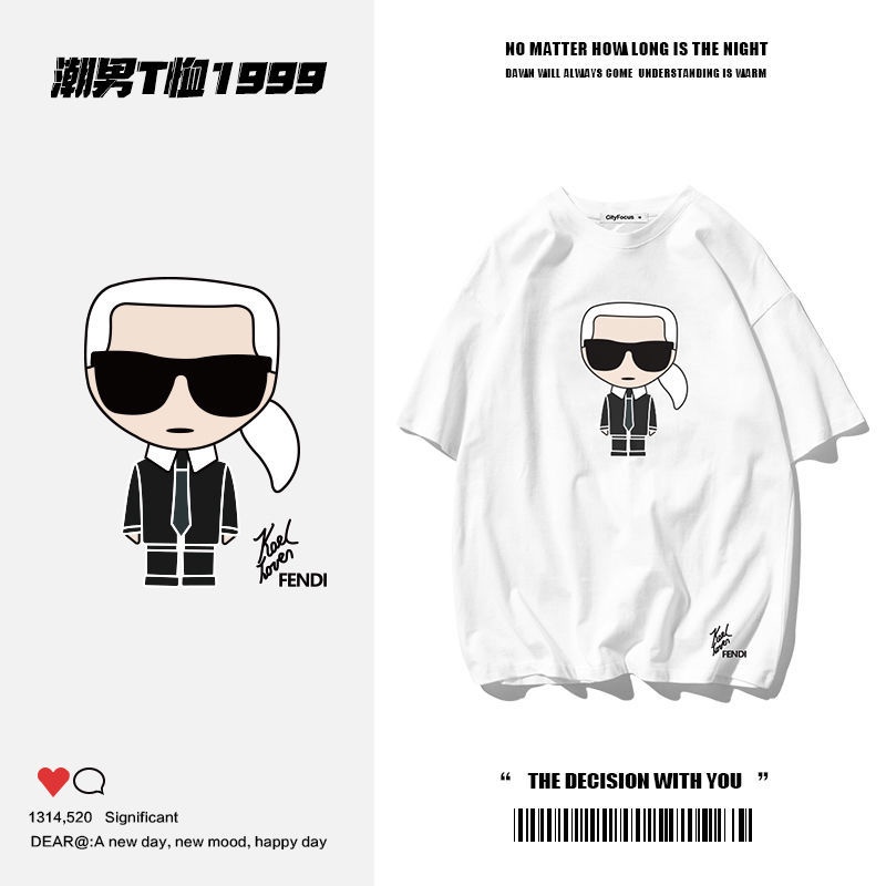 Áo Thun Cotton Ngắn Tay In Họa Tiết 2022 Thời Trang Mùa Hè Cho Nam Và Nữ
