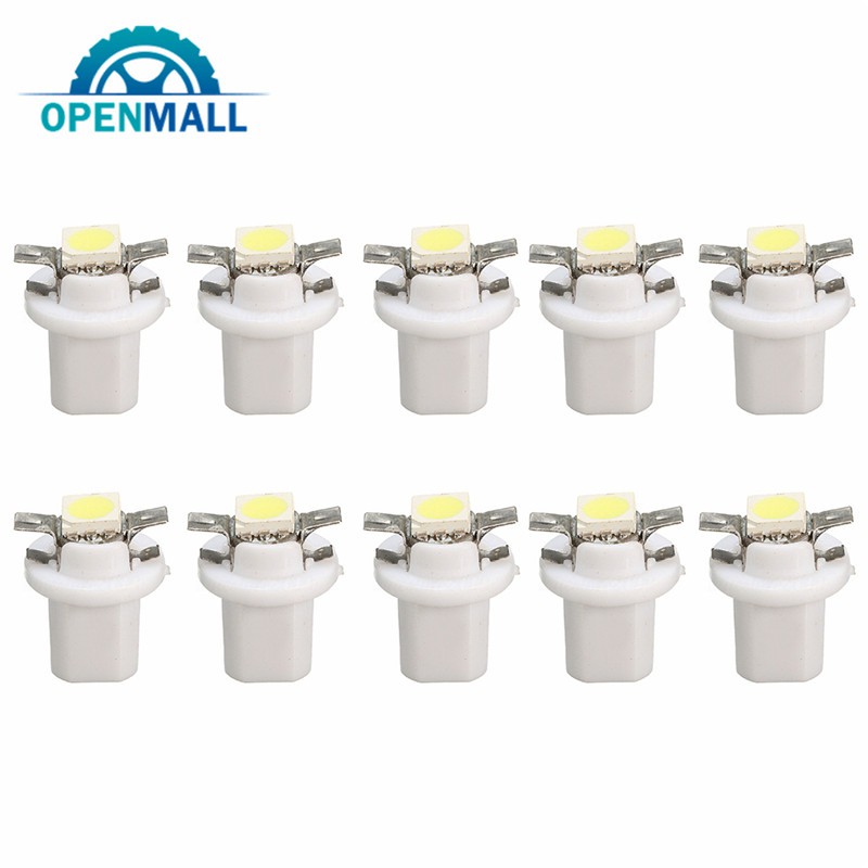 Bộ 10 đèn LED 1smd T5 gắn bảng điều khiển xe ô tô