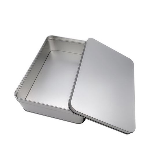 Hộp thiếc cỡ lớn đựng đồ bền đẹp kích thước 22x16x6.5cm