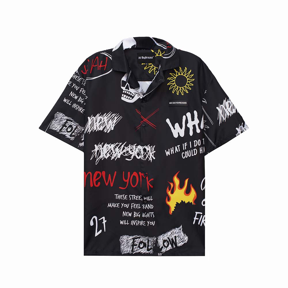 REBELIOUS SHIRT- Áo Sơ Mi Tay Ngắn <69DAYDREMAS> CHÍNH HÃNG | BigBuy360 - bigbuy360.vn