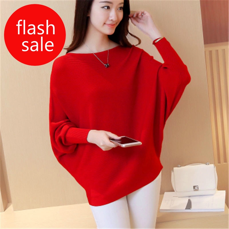 Áo Len Nữ Dáng Rộng Cổ Cao Tay Cánh Dơi Hàng Mới