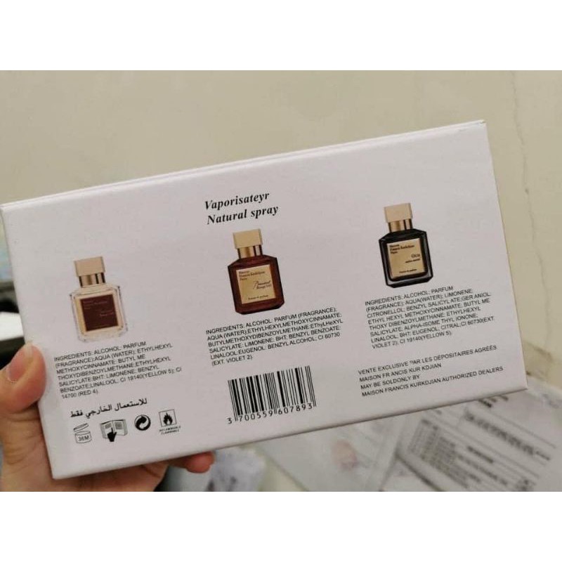 [HÀNG HOT] ⭐ SET nước hoa mini Maison Francis Kurkdjian 25ml ( có tách lẻ ) | BigBuy360 - bigbuy360.vn