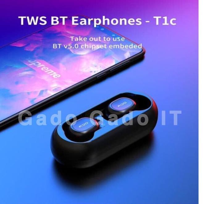 Tai Nghe Nhét Tai Không Dây Bluetooth Tws Qcy T1 Màu Đen V9m