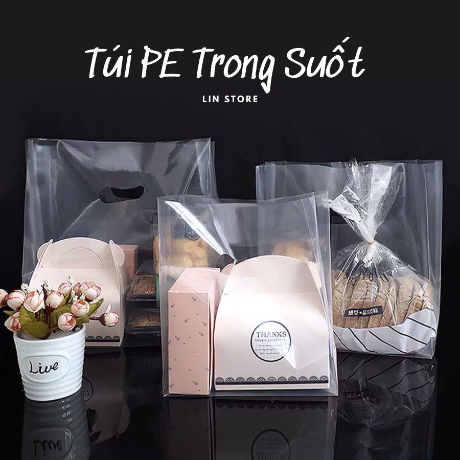 FULL SIZE - 1 Kg Túi Nilong PE Dẻo Trong - Túi Hột Xoài PE Cao Cấp