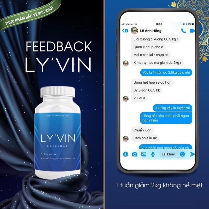 Giảm Cân LY’VIN GIẢM 3-6KG Sau 1 liệu trình ( 1 tháng ) Có tặng kèm detox | BigBuy360 - bigbuy360.vn