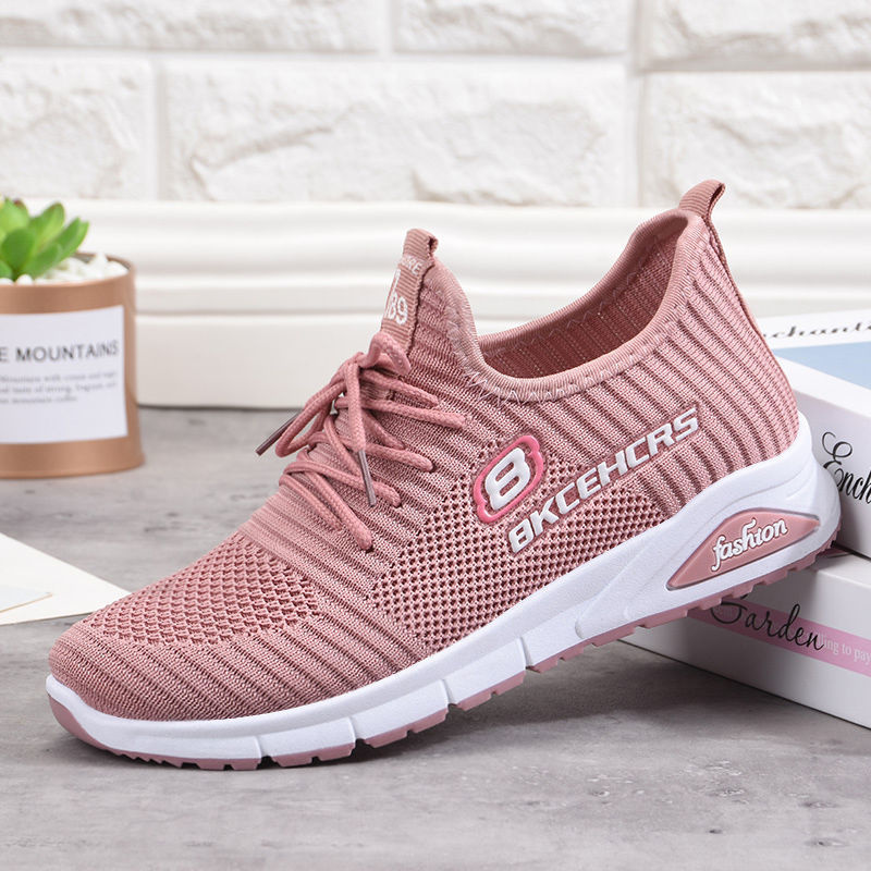 Shoes women new sports shoes women fashion lace-up flying woven women's shoes casual shoes running shoes