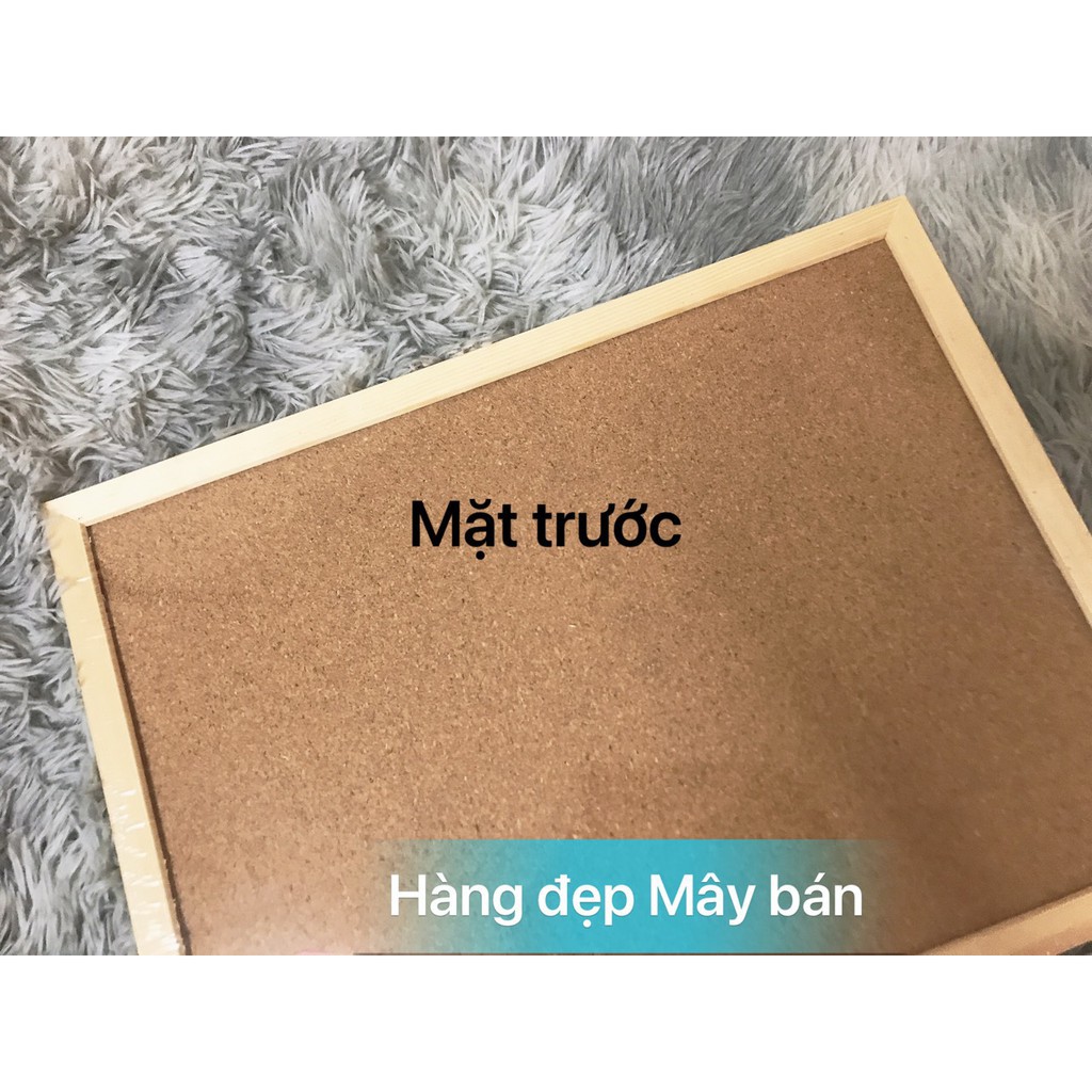 [Hàng xịn] Bảng ghim gỗ bần - ghim chú thích, thông báo, postcard -may.decor-