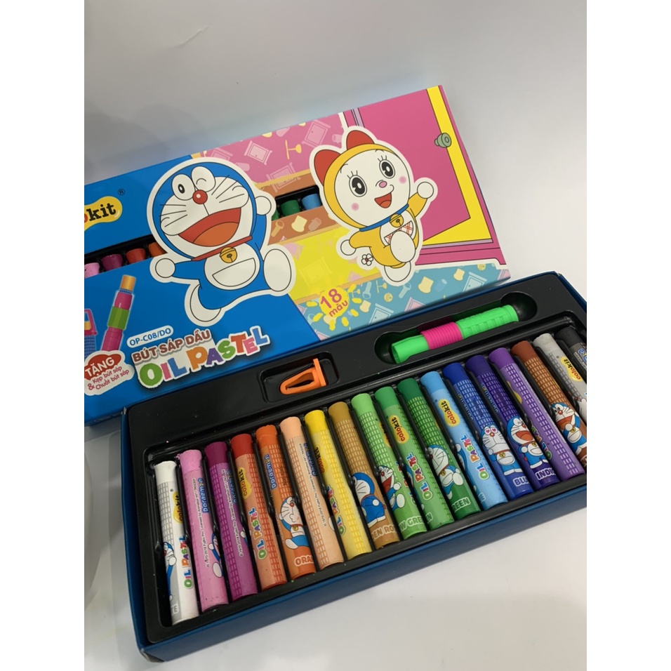 Sáp Dầu Thiên Long 18 Màu Colokit Doraemon OP-C08/DO