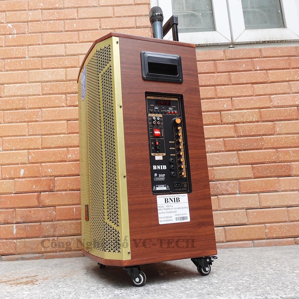 Loa Kéo BNIB 1599 Plus Loa kẹo kéo bass 40 hát karaoke tích hợp bluetooth tích hợp Micro không dây Bảo Hành 12 Tháng