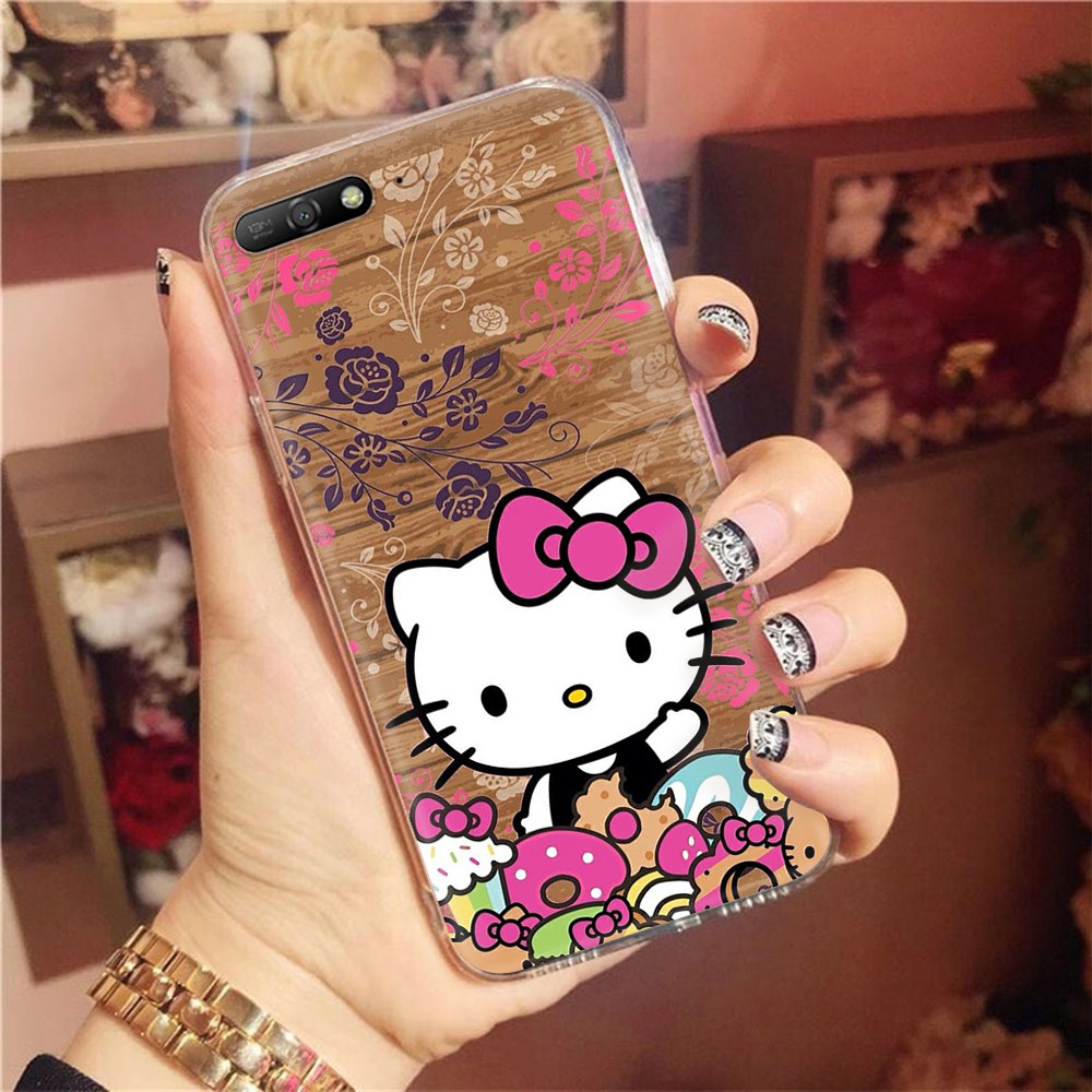 Ốp Điện Thoại Trong Suốt In Hình Hello Kitty Cho Motorola Moto G5 G5S G6 G4 Play Plus At52