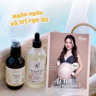 Dầu massage da (chống rạn da) Sam Natural