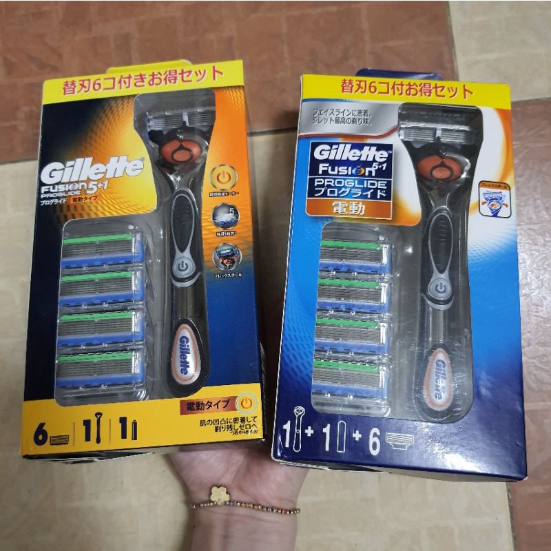 Dao cạo râu 5 lưỡi Gillette Fusion Nhật Bản và dao cạo râu Gillette Skinguard dành cho da nhạy cảm
