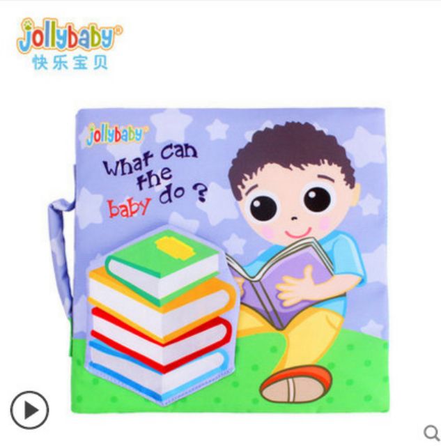 Sách vải lift the flap của Jolly baby