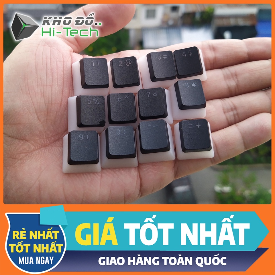 Keycap Pudding lẻ cho bàn phím cơ, xuyên led, chất liệu PBT dày dặn, in double-shot, bề mặt nhám