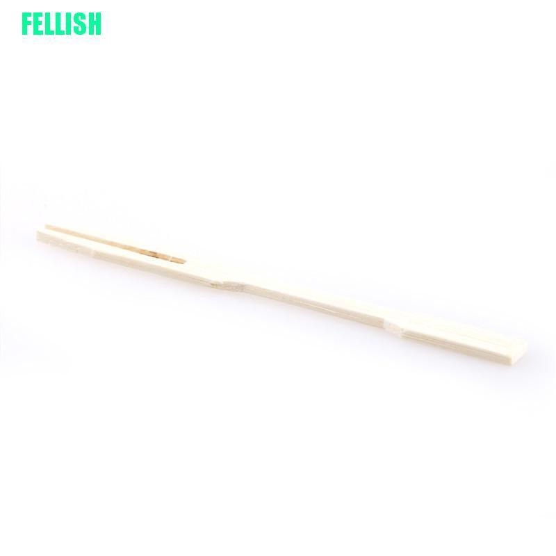 Bộ 80 Nĩa Ăn Trái Cây Bằng Gỗ Tre Dùng Một Lần