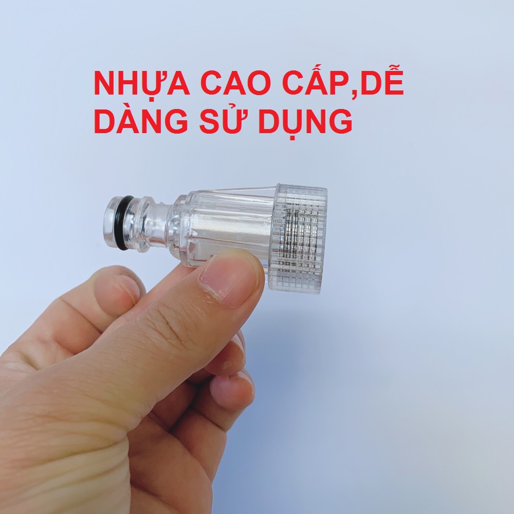 Cút Nối Máy Rửa Xe,Cút Trắng nhựa cao cấp ,ren vặn chắc chắn