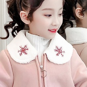 Áo khoác lót lông hoa tuyết bé gái size 15-40kg chất siêu mịn đẹp (HÀNG QCCC) AK05