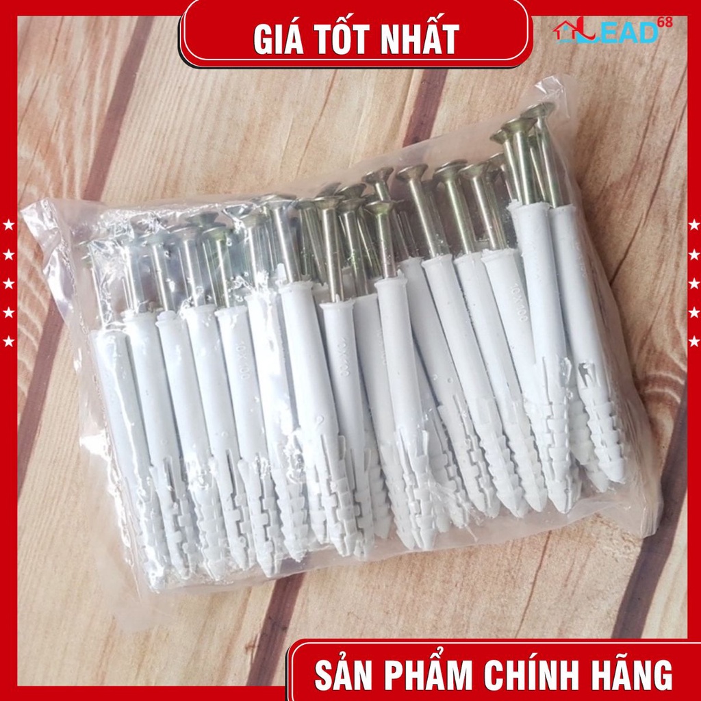 1 túi vít nở bắt cửa nhôm,cửa nhựa 10x100