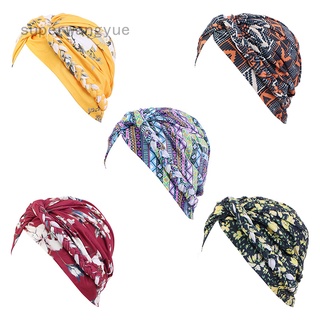 Khăn Turban Trùm Đầu Họa Tiết Hoa Thời Trang Cho Nữ