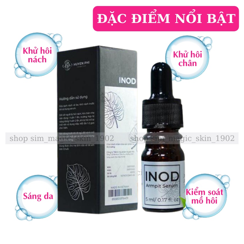 Serum hôi nách INOD Huyền Phi - khử hôi nách hôi chân - hết thâm sáng da