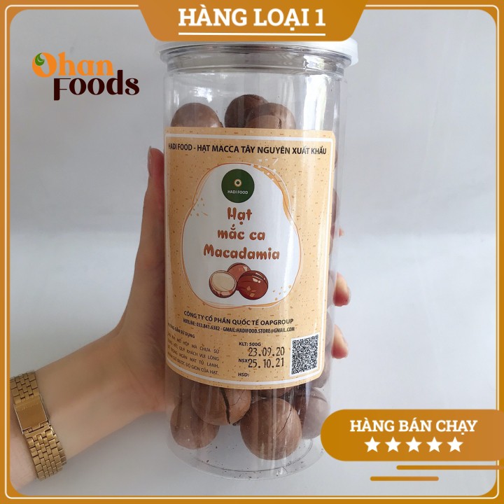 Hạt Macca Daklak Hàng Công Ty Hadi Food Loại 1 Nứt Vỏ Tự Nhiên Cam kết Chất Lượng 450 gram,Freeship