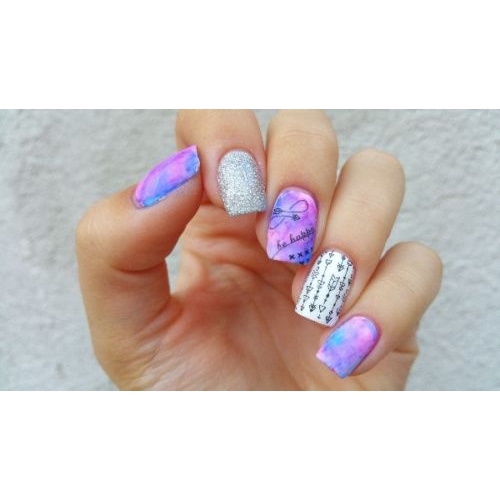 Set 2 Tấm Nhãn Dán Trang Trí Móng Tay Nghệ Thuật