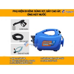 Máy rửa xe mini đa năng Kokoro T1000G vệ sinh sân vườn, vệ sinh máy lạnh hiệu quả - bảo hành 1 năm - Tahico