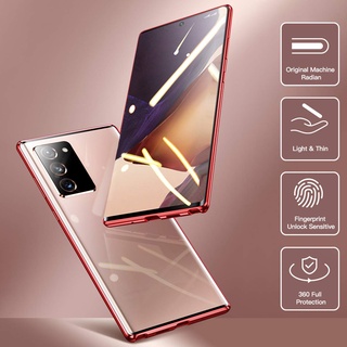 Ốp lưng Samsung Galaxy Note20 Note 20 Ultra Note10 Note 10 Plus Note10 Lite Note9 Note 9 Vỏ điện thoại lật từ tính Vỏ bảo vệ kính cường lực hai mặt