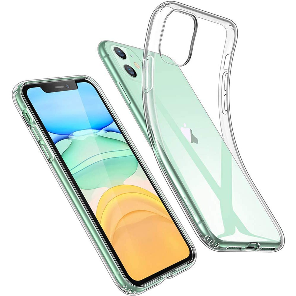 iPhone 12 Mini 11 Pro X 7 8 6 6S Plus 5 5S SE XS Max XR 2020 ỐP SILICON TRONG SUỐT SIÊU TRONG DẺO MỎNG KHOE MÁY