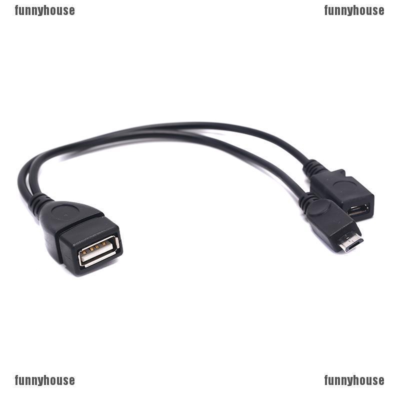 Cáp chia cổng USB 2.0 Type-A thành cổng Micro USB và cổng micro USB 5 pin tiện dụng