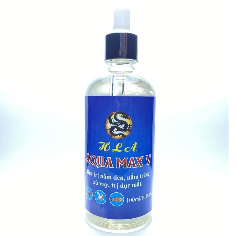 AQUA MAX V - Aquamax 5 Ngừa nấm trắng, nấm đen, xù vảy, đục mắt cho cá cảnh