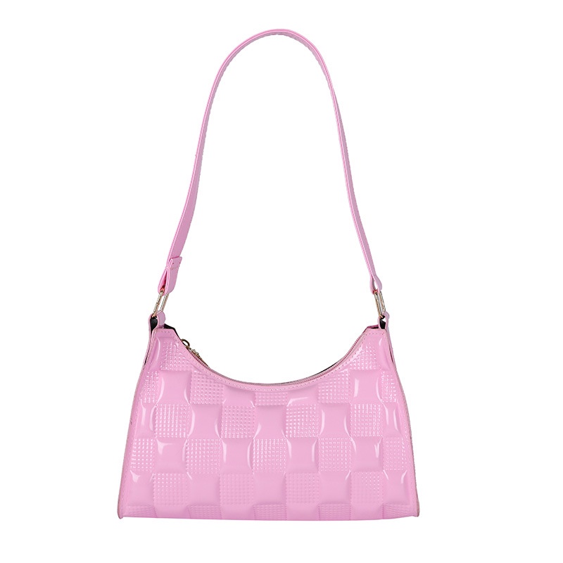 Túi Đeo Vai Màu Trơn Họa Tiết Ca Rô Phong Cách retro Thời Trang Mùa Xuân 2022