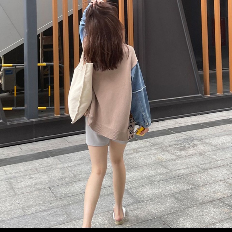 Áo Khoác Cardigan Dệt Kim Tay Dài Dáng Rộng Thiết Kế Phong Cách Hồng Kông Dễ Phối Đồ Cho Nữ
