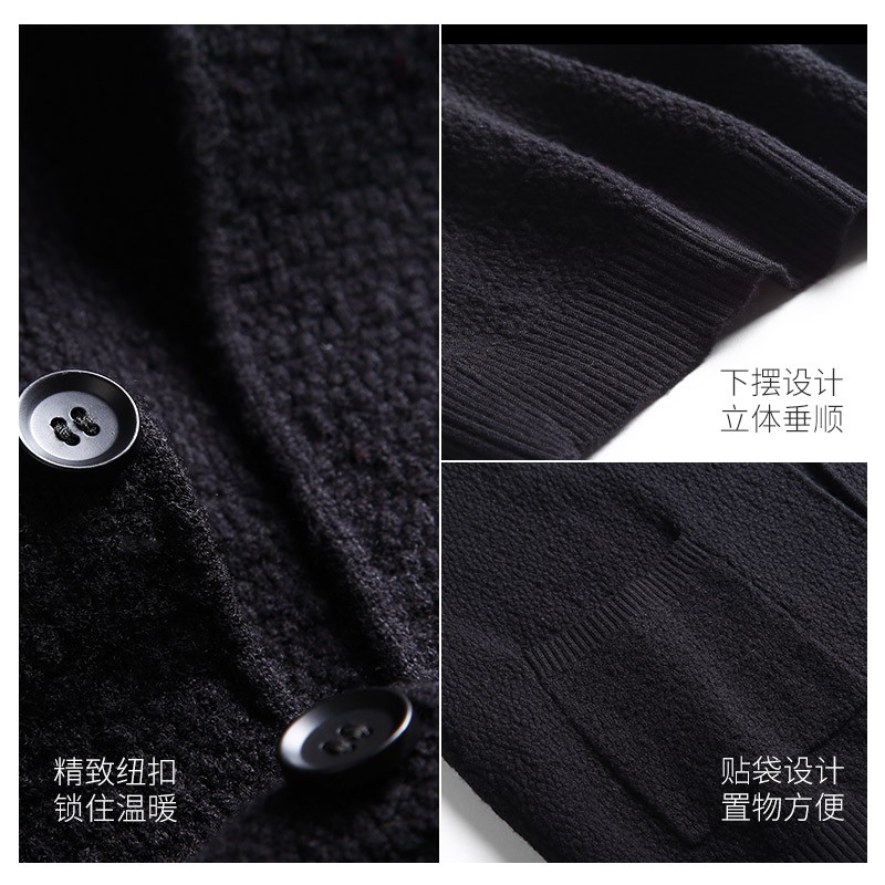 NEW KOREAN STYLE Áo Khoác Cardigan Dệt Kim Kiểu Hàn Quốc Thời Trang Xuân Thu 2020 Cho Nam