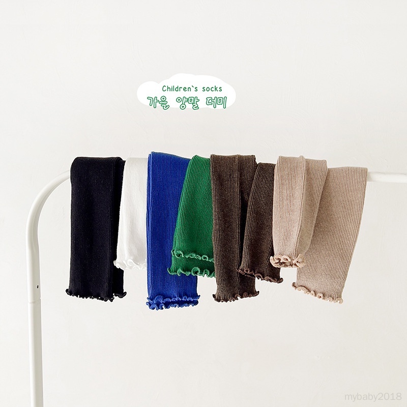 Vớ Cotton Dài Đến Giữa Bắp Chân Thoải Mái Hai Kim Dành Cho Bé Trai Bé Gái Dễ Phối Đồ