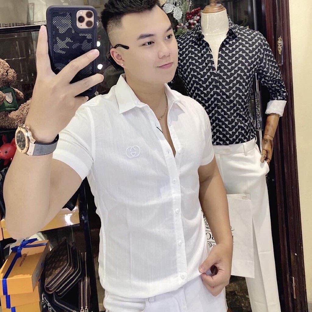 9 mẫu áo sơ mi nam VẢI ĐŨI THÊU cao cấp hàng chuẩn shop VNXK bao đẹp Y HÌNH chất lượng cực kỳ thời trang năm 2021. | BigBuy360 - bigbuy360.vn