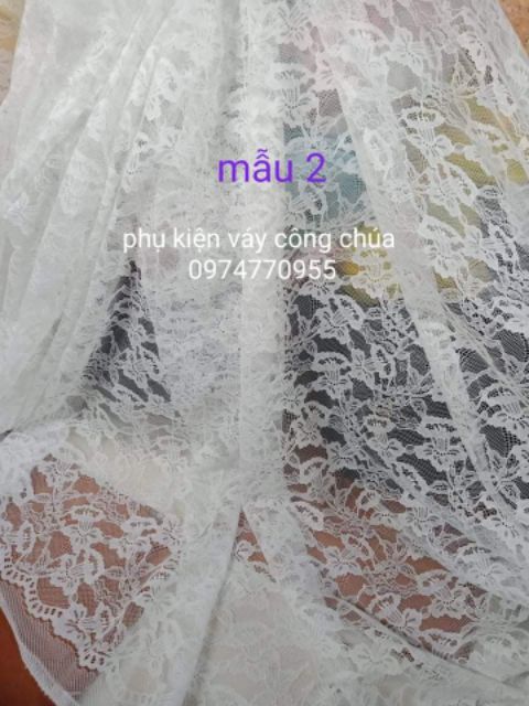 Vải ren may áo dài ,váy