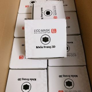 Khẩu trang 3D ECO MASK vải không dệt hộp 10 cái