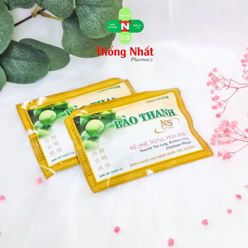 BẢO THANH VIÊN NGẬM KHÔNG ĐƯỜNG VÀ CÓ ĐƯỜNG (01 BỊCH)