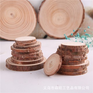 Miếng gỗ vân tròn phụ kiện decor chụp ảnh