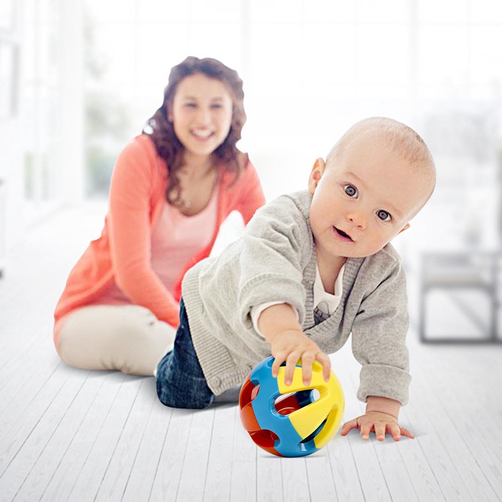 Bóng Lục Lạc Cầm Tay Nhiều Màu Sắc Cho Bé