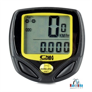 Đồng hồ Công tơ mét Xe đạp không dây SunDing 548C