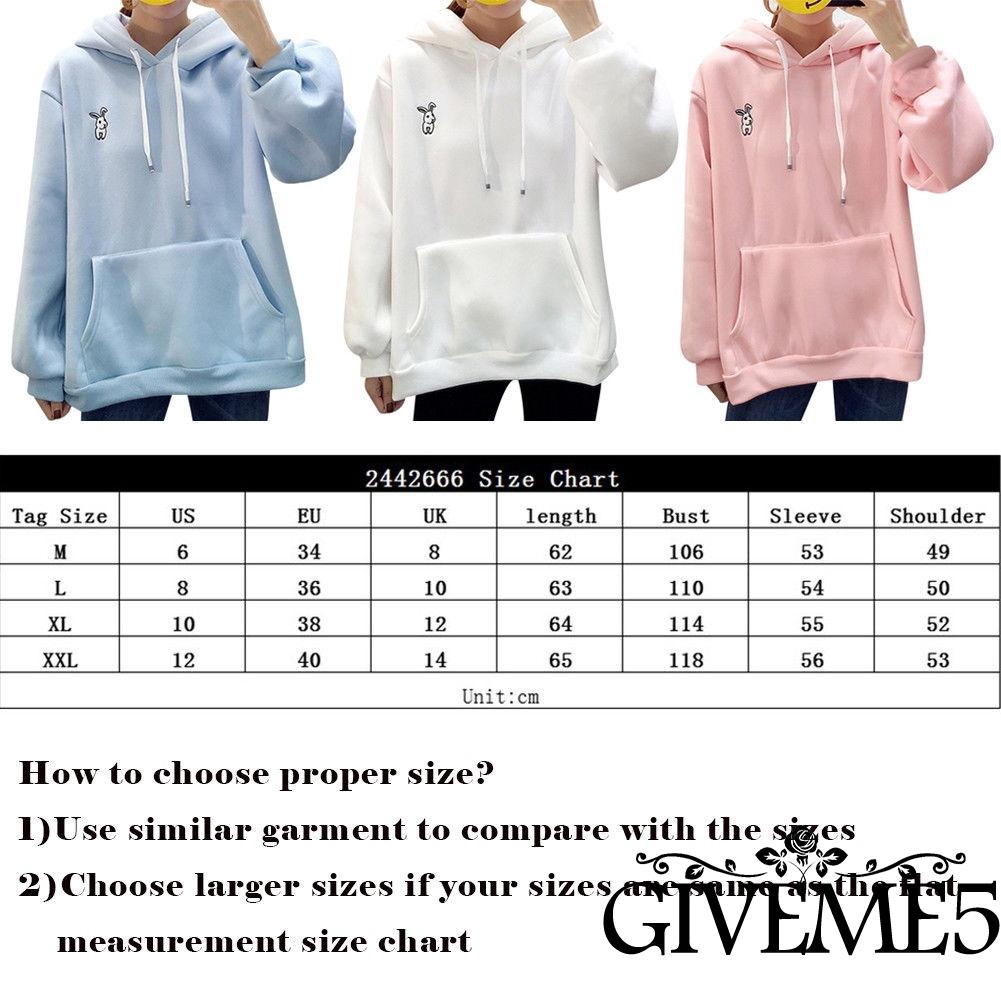 Áo hoodie tai thỏ dễ thương cho nữ