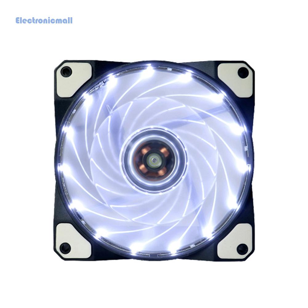 Quạt Tản Nhiệt Cho Máy Tính Đèn LED Neon Điện Tử01*15 LED 12V 3-4Pin 120mm | BigBuy360 - bigbuy360.vn