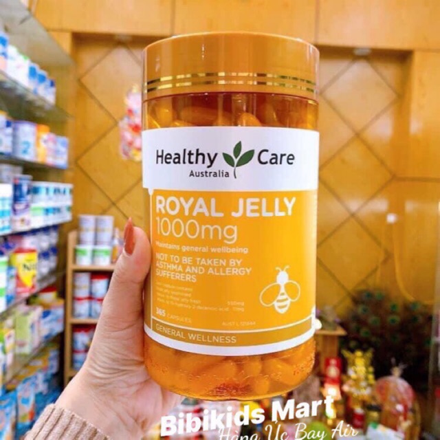Sữa Ong Chúa Healthy care Royal Jelly 1000mg 365 viên