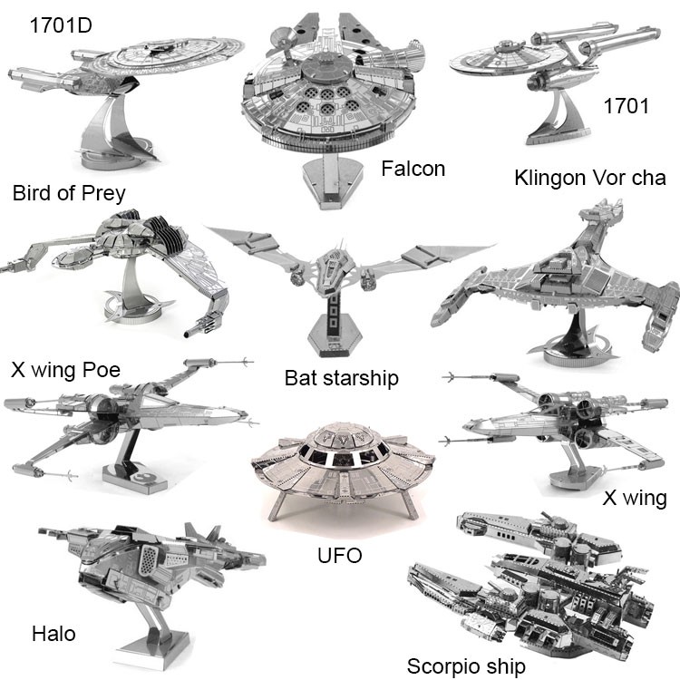 Mô hình 3D bằng thép tự ráp tàu vũ trụ